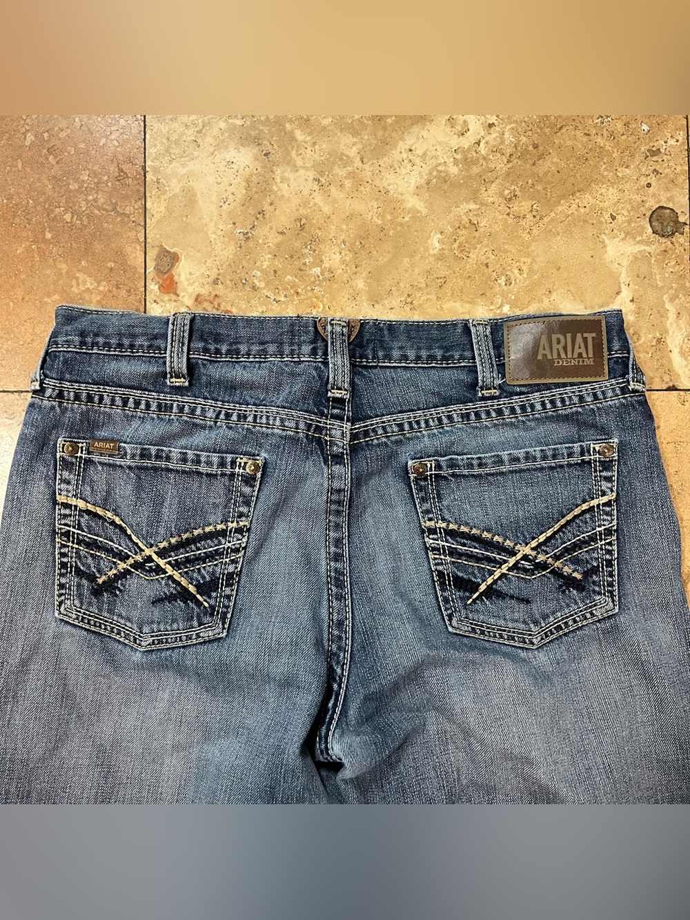 Ariat Men’s M5 Straight Fit Straight Leg Jeans Workwear Western Cowboy 36X34 - Picture 5 of 9